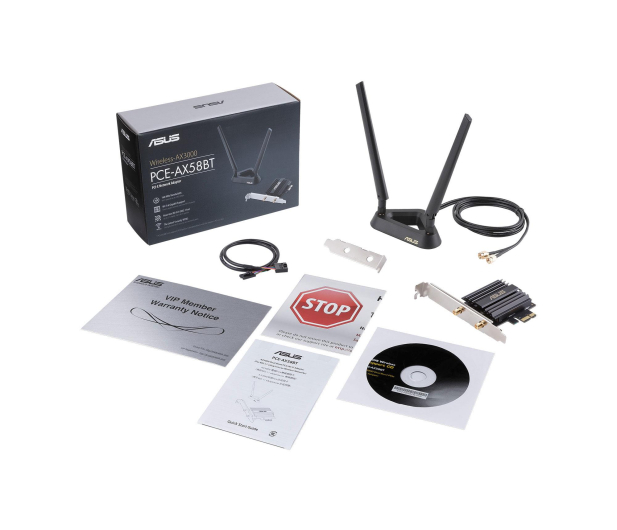 ASUS Wi-Fi PCE-AX58BT AX PCI-E Bluetooth - 515525 - zdjęcie 3